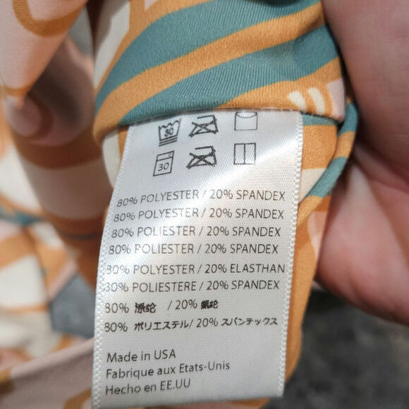 Dazey La Anthropology Abstract Femme Crop Top Art Inspired Size Large - Picture 6 of 7